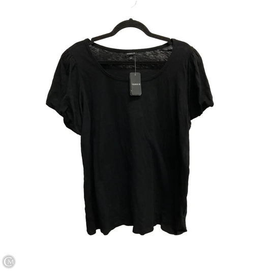 Top Short Sleeve By Torrid In Black, Size: 1x