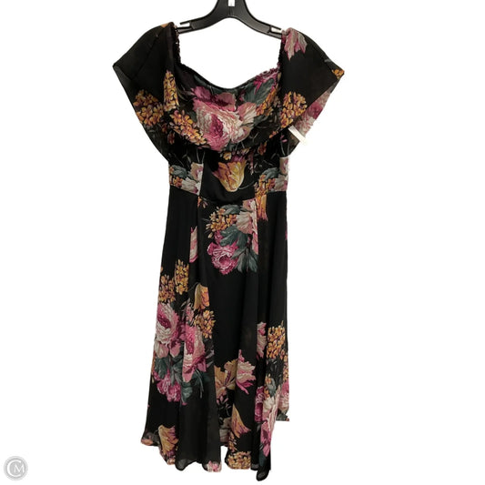 Dress Party Midi By Asos In Floral Print, Size: S
