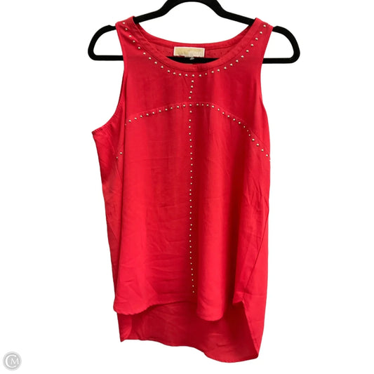 Top Sleeveless By Michael By Michael Kors In Red, Size: M
