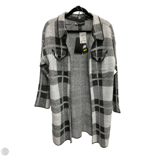 Cardigan By Clothes Mentor In Black & Grey, Size: M