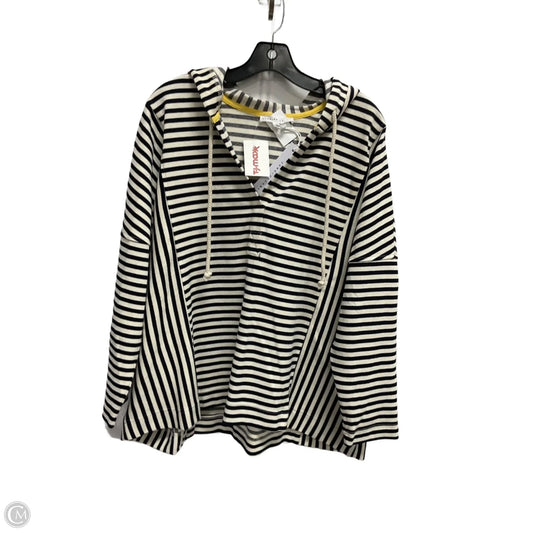 Sweatshirt Hoodie By Jane And Delancey In Striped Pattern, Size: 1x