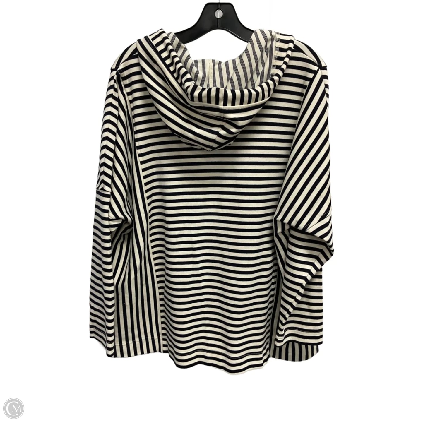 Sweatshirt Hoodie By Jane And Delancey In Striped Pattern, Size: 1x