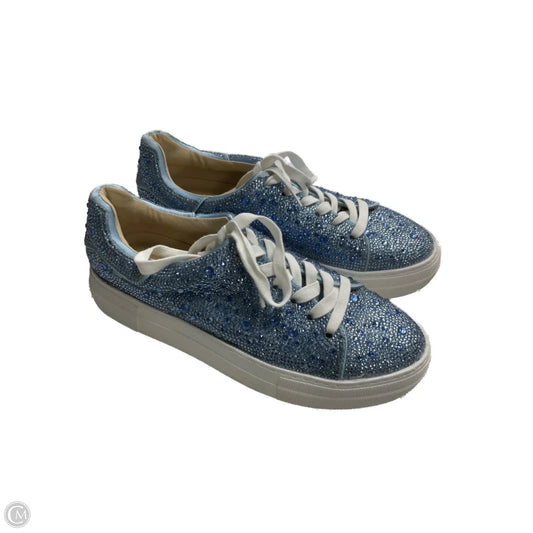 Shoes Sneakers By Betsey Johnson In Blue, Size: 8