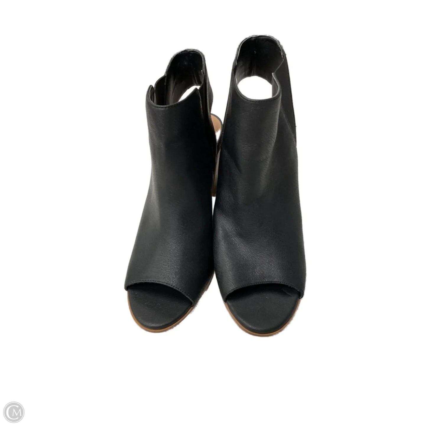 Sandals Heels Block By Crown Vintage In Black, Size: 8