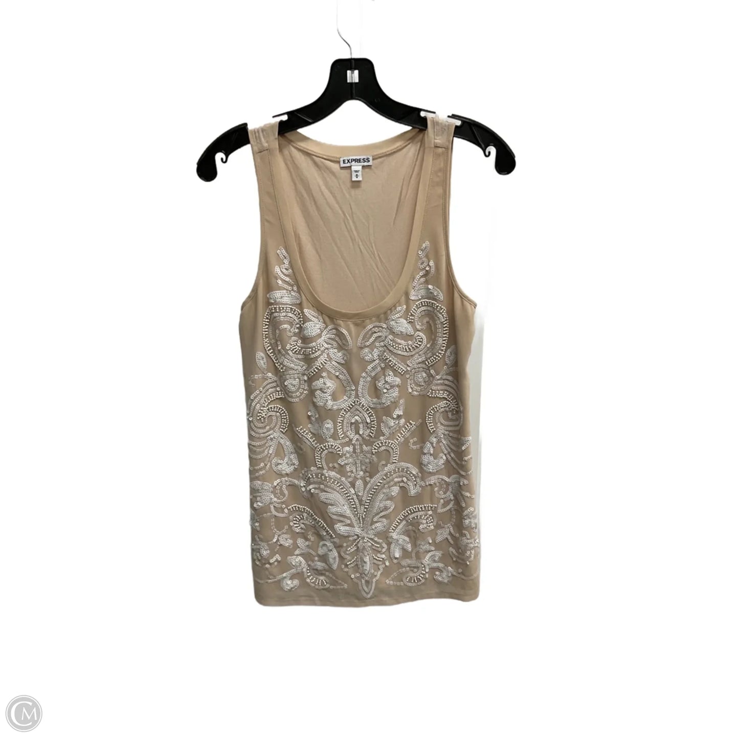 Top Sleeveless By Express In Tan, Size: M