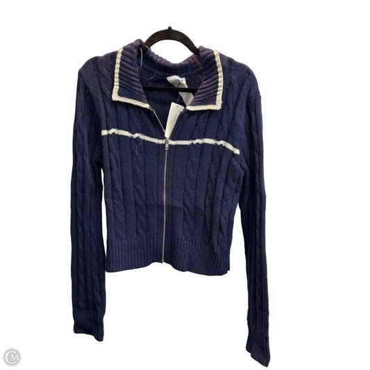 Cardigan By Pink Rose In Navy, Size: Xl