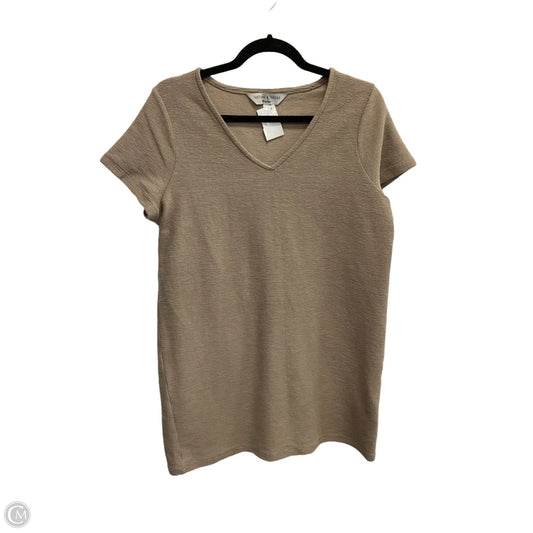 Tunic Short Sleeve By Madewell In Brown, Size: M