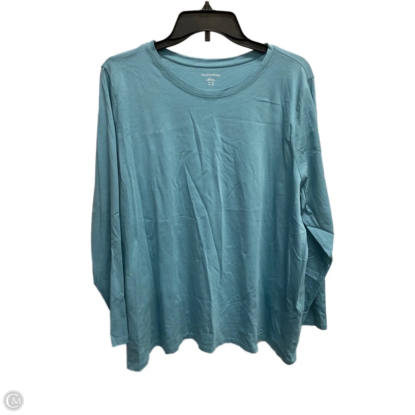 Top Long Sleeve Basic By Eileen Fisher In Blue, Size: 2x
