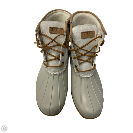Boots Snow By Sperry In Cream, Size: 11