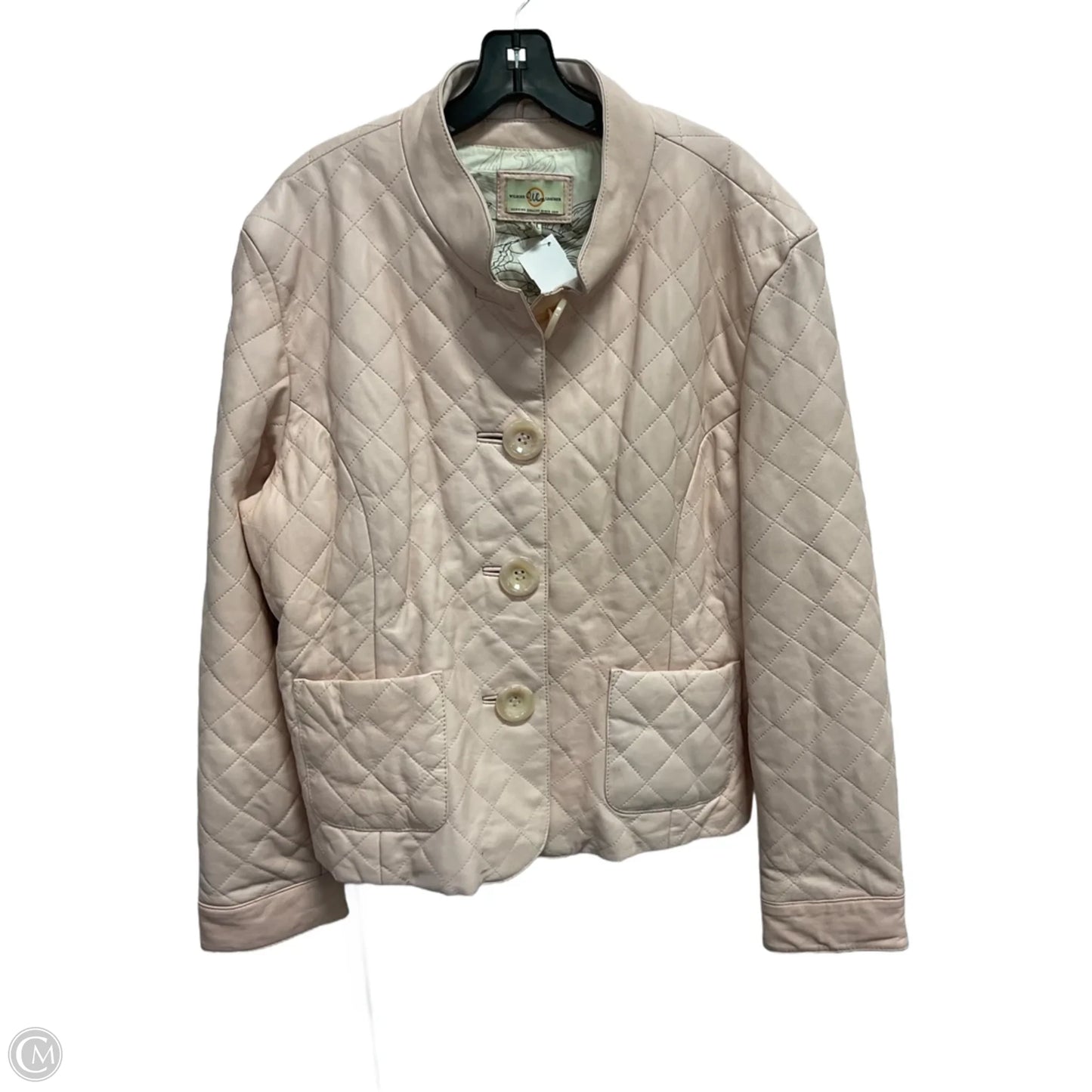 Jacket Leather By Wilsons Leather In Pink, Size: Xxl