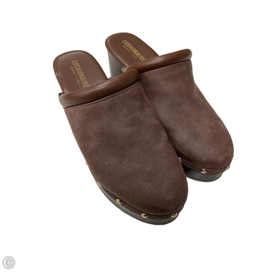 Shoes Heels Block By Cushionaire In Brown, Size: 8.5