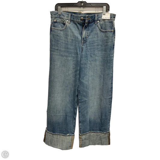 Jeans Wide Leg By J. Crew In Blue, Size: 4