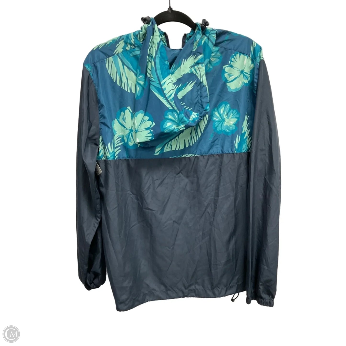Athletic Jacket By Clothes Mentor In Blue & Green, Size: S