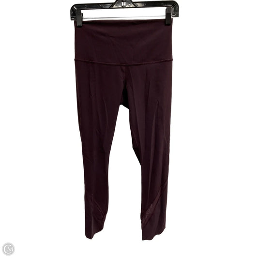 Athletic Leggings Capris By Lululemon In Purple, Size: S