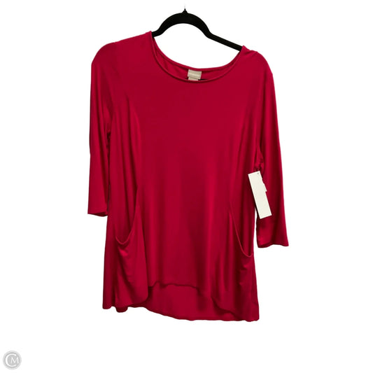 Top Long Sleeve By Chicos In Pink, Size: Lp