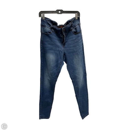 Jeans Skinny By Wax Jean In Blue, Size: 16