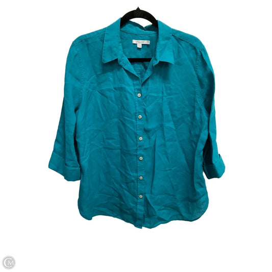 Top Long Sleeve By Chicos In Blue, Size: L