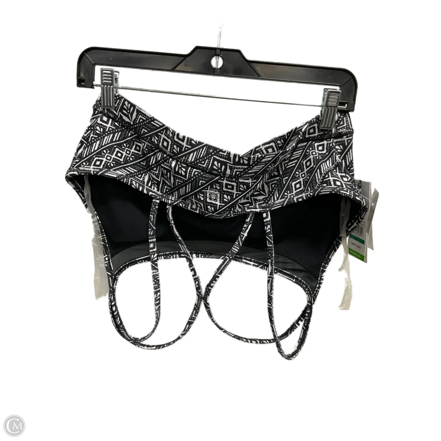 Athletic Bra By Gaiam In Black & White, Size: Xl
