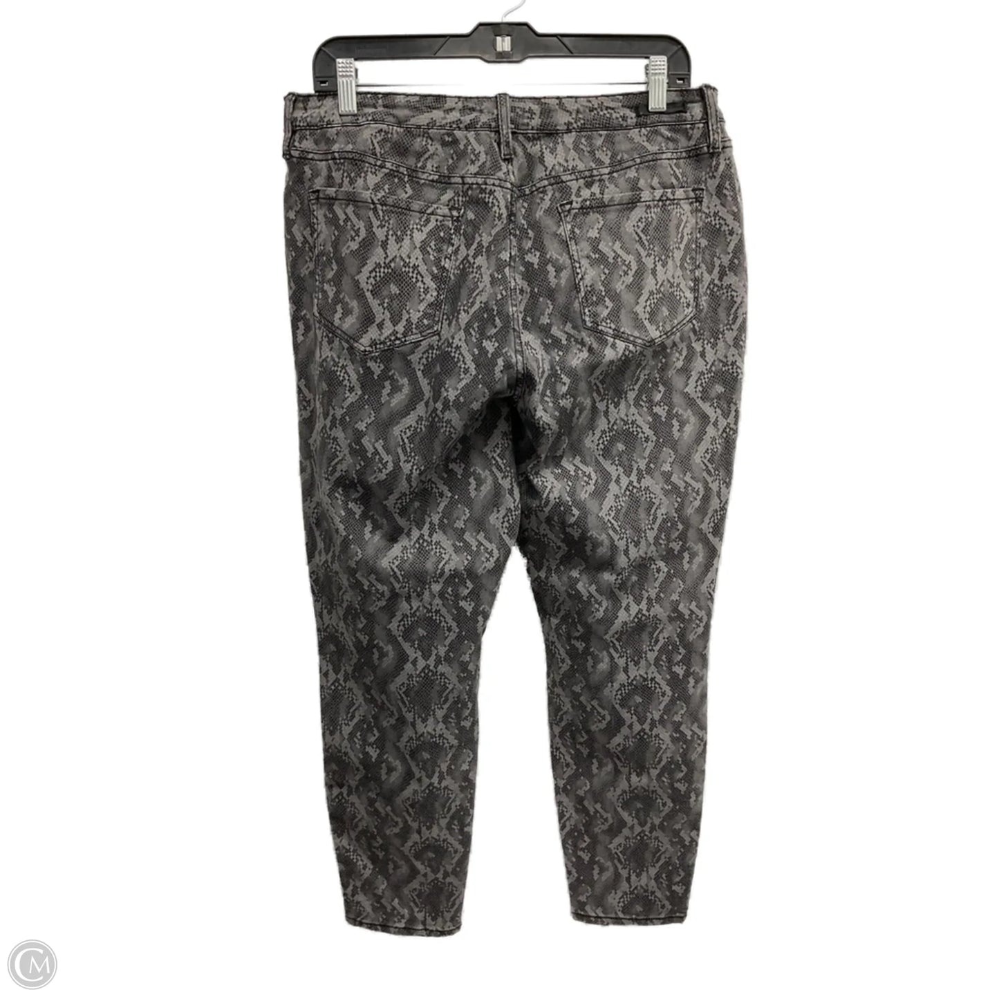 Jeans Straight By H For Halston In Snakeskin Print, Size: 14