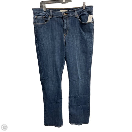 Jeans Boot Cut By Levis In Blue, Size: 14