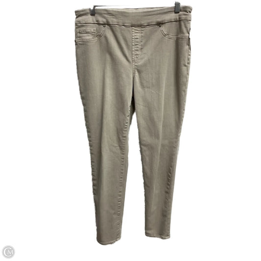 Jeans Jeggings By Chicos In Taupe, Size: 8