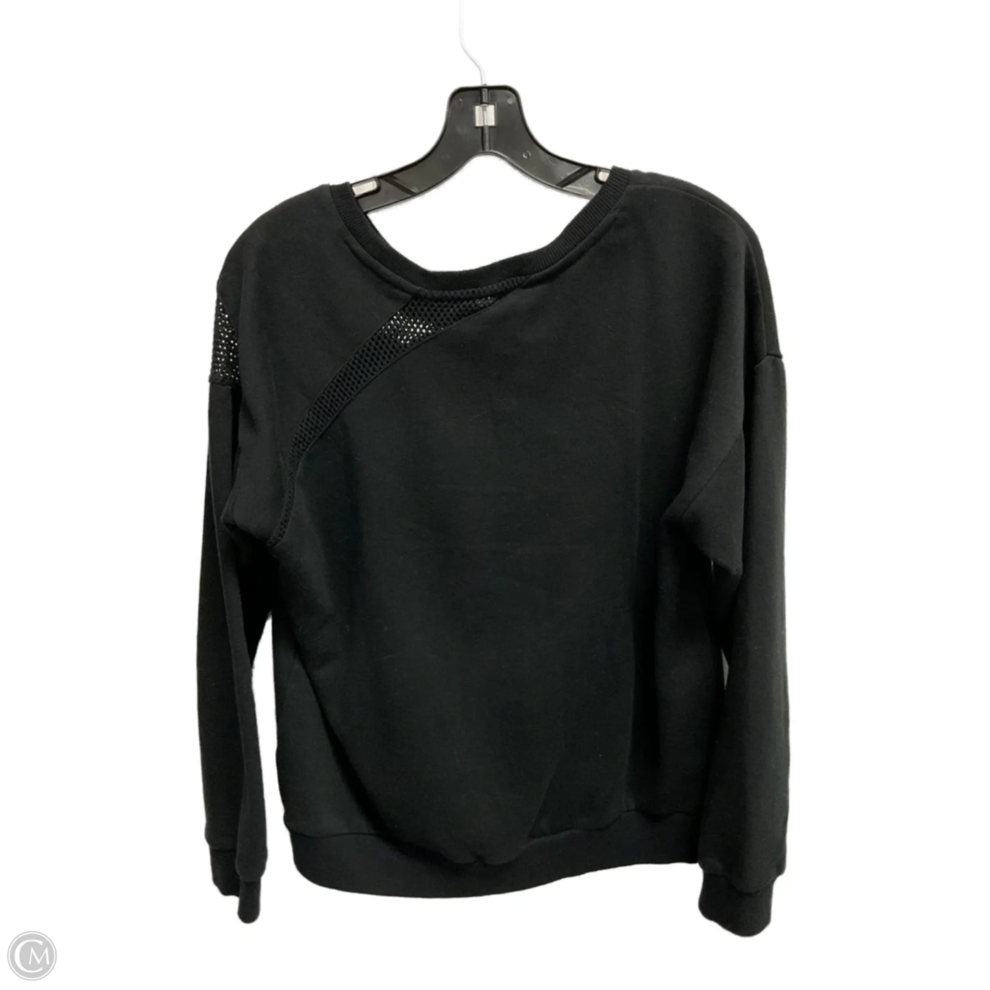 Athletic Sweatshirt Crewneck By Fabletics In Black, Size: L
