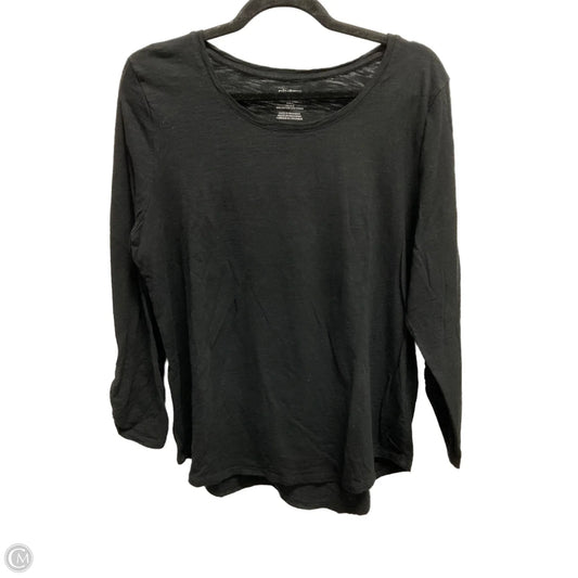 Top Long Sleeve Basic By Chicos In Black, Size: Xl