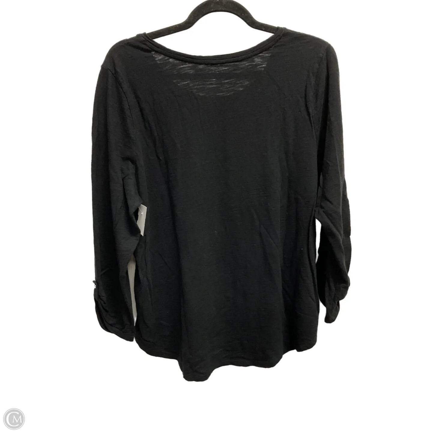 Top Long Sleeve Basic By Chicos In Black, Size: Xl
