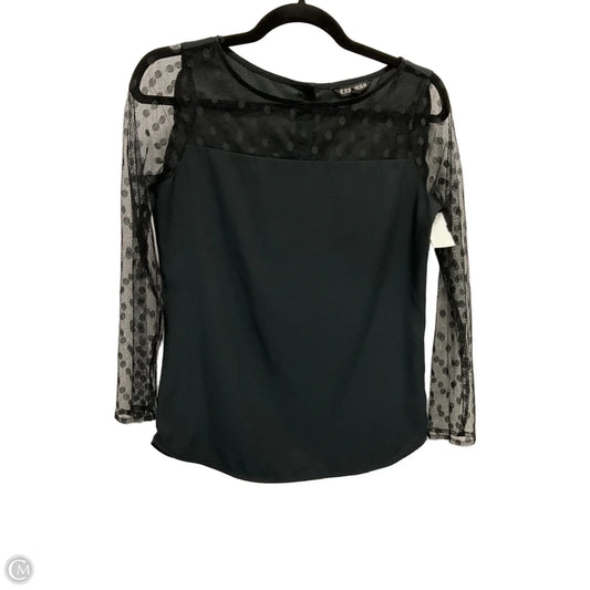 Top Long Sleeve By Express In Black, Size: Xs
