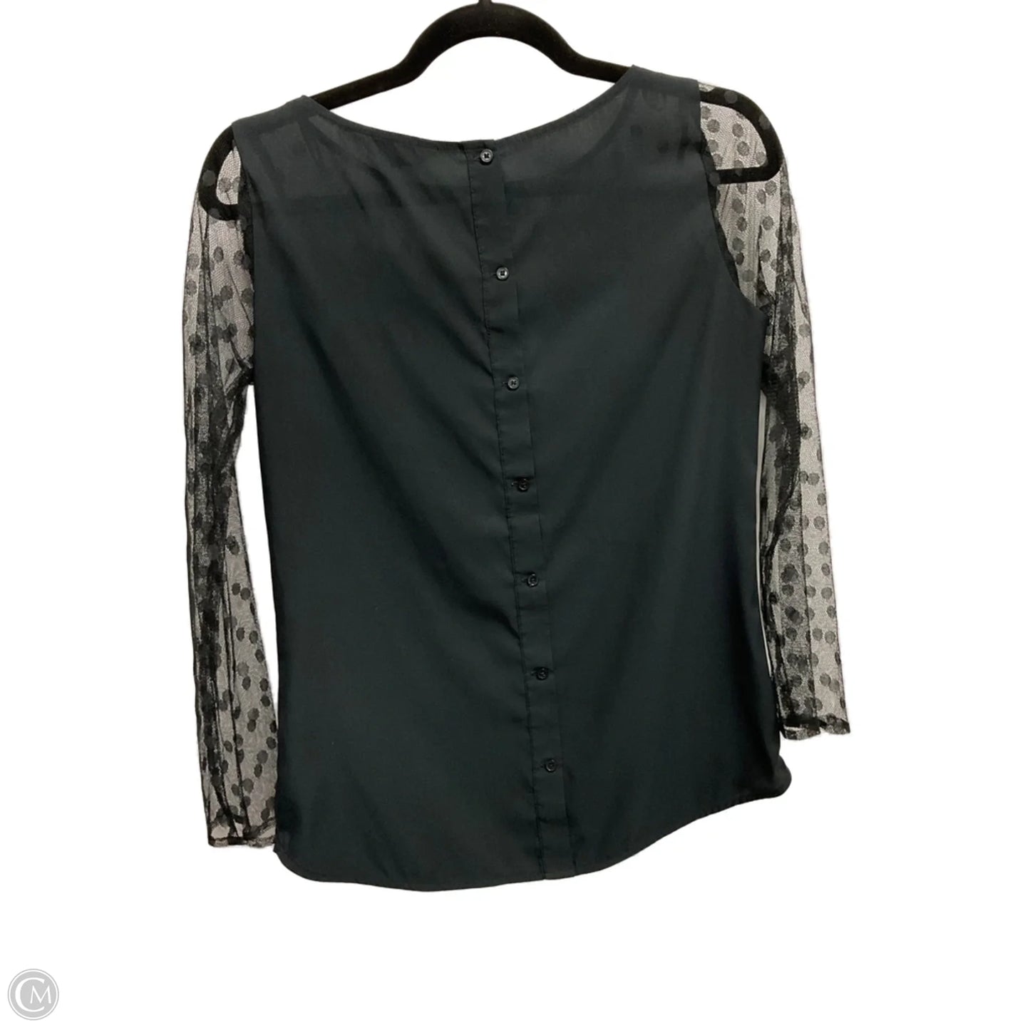 Top Long Sleeve By Express In Black, Size: Xs