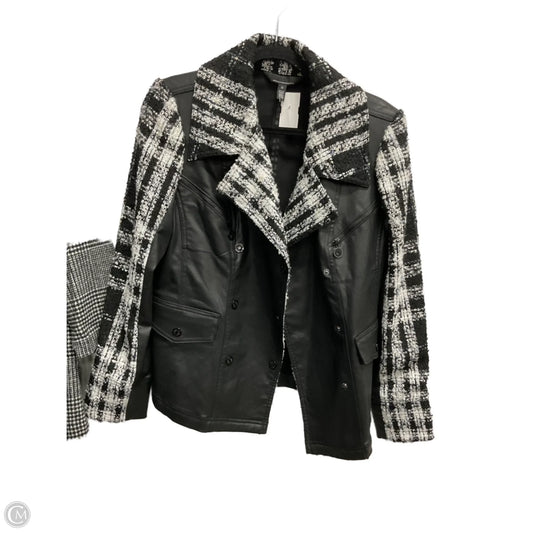 Jacket Moto By White House Black Market In Multi-colored, Size: L