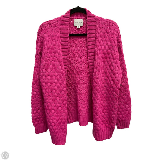 Cardigan By Pink Rose In Pink, Size: Xs
