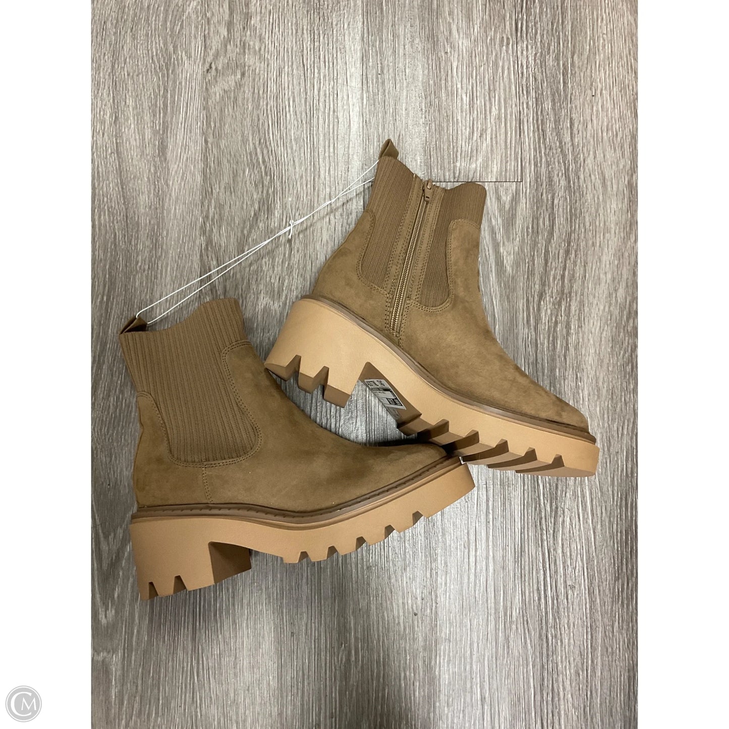 Boots Ankle Heels By Universal Thread In Tan, Size: 8