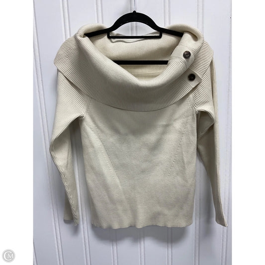 Sweater By Banana Republic In Cream, Size: L