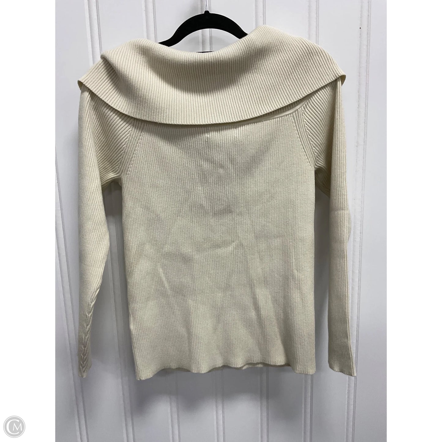 Sweater By Banana Republic In Cream, Size: L
