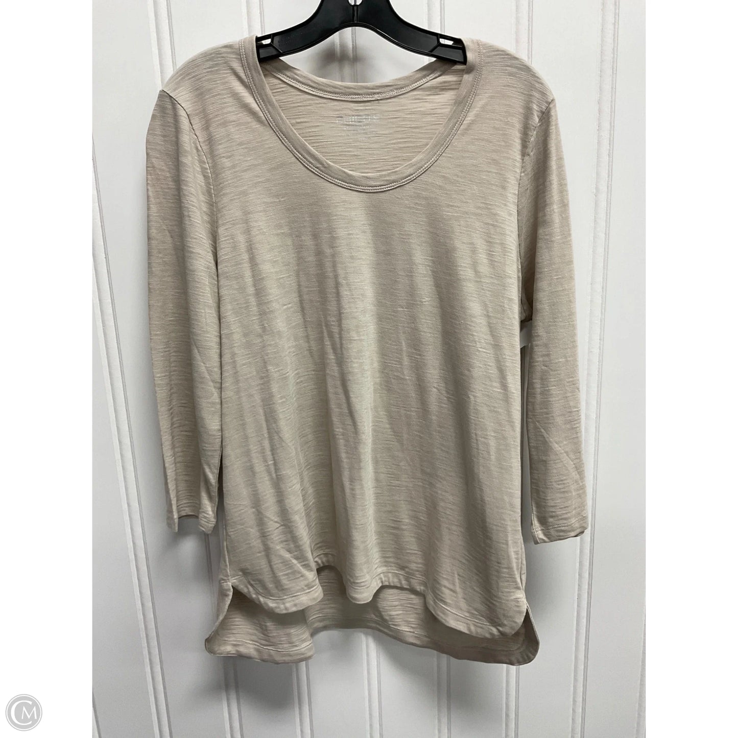 Top Long Sleeve Basic By Chicos In Tan, Size: L