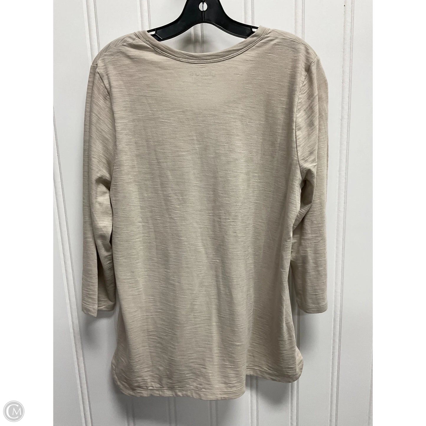 Top Long Sleeve Basic By Chicos In Tan, Size: L