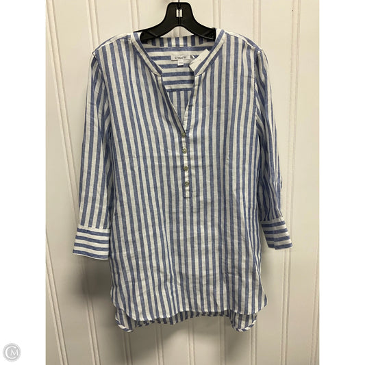 Top Long Sleeve By Chicos In Striped Pattern, Size: M