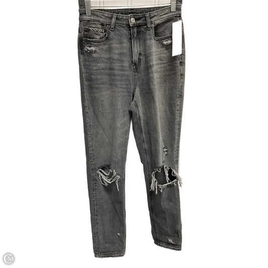 Jeans Straight By American Eagle In Black, Size: 4l