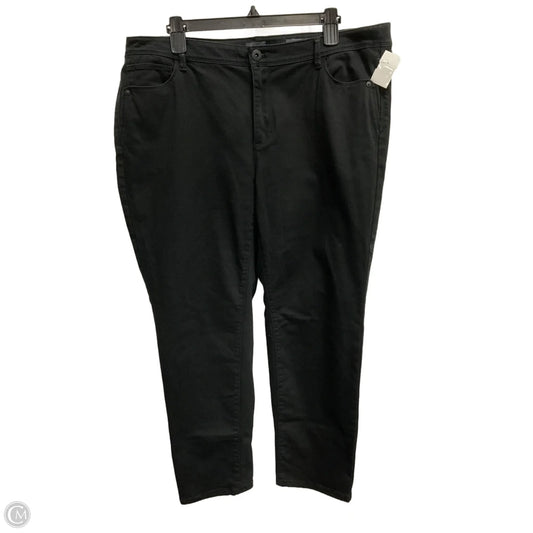 Jeans Straight By J. Jill In Black, Size: 18