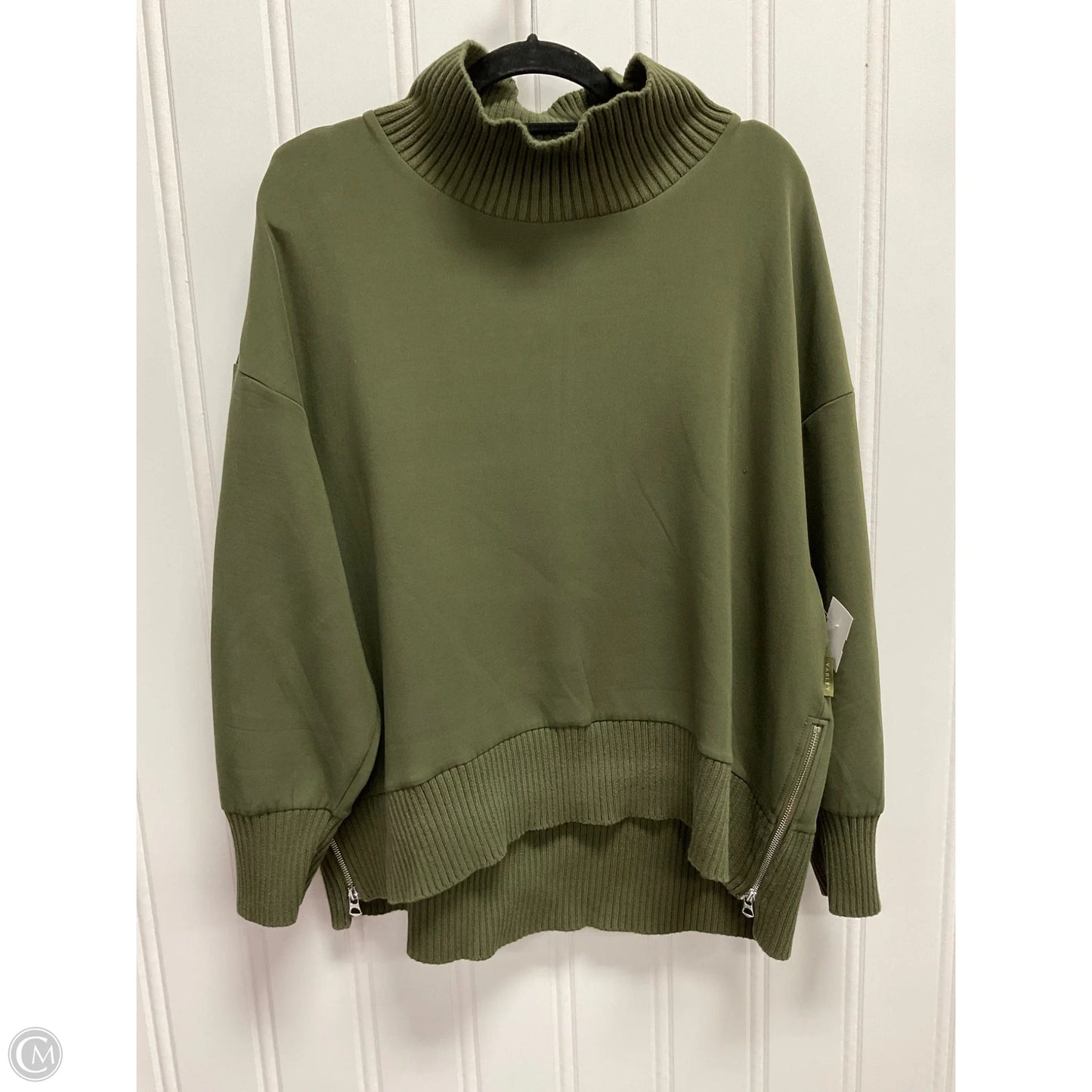 Sweatshirt Collar By Varley In Green, Size: Xl