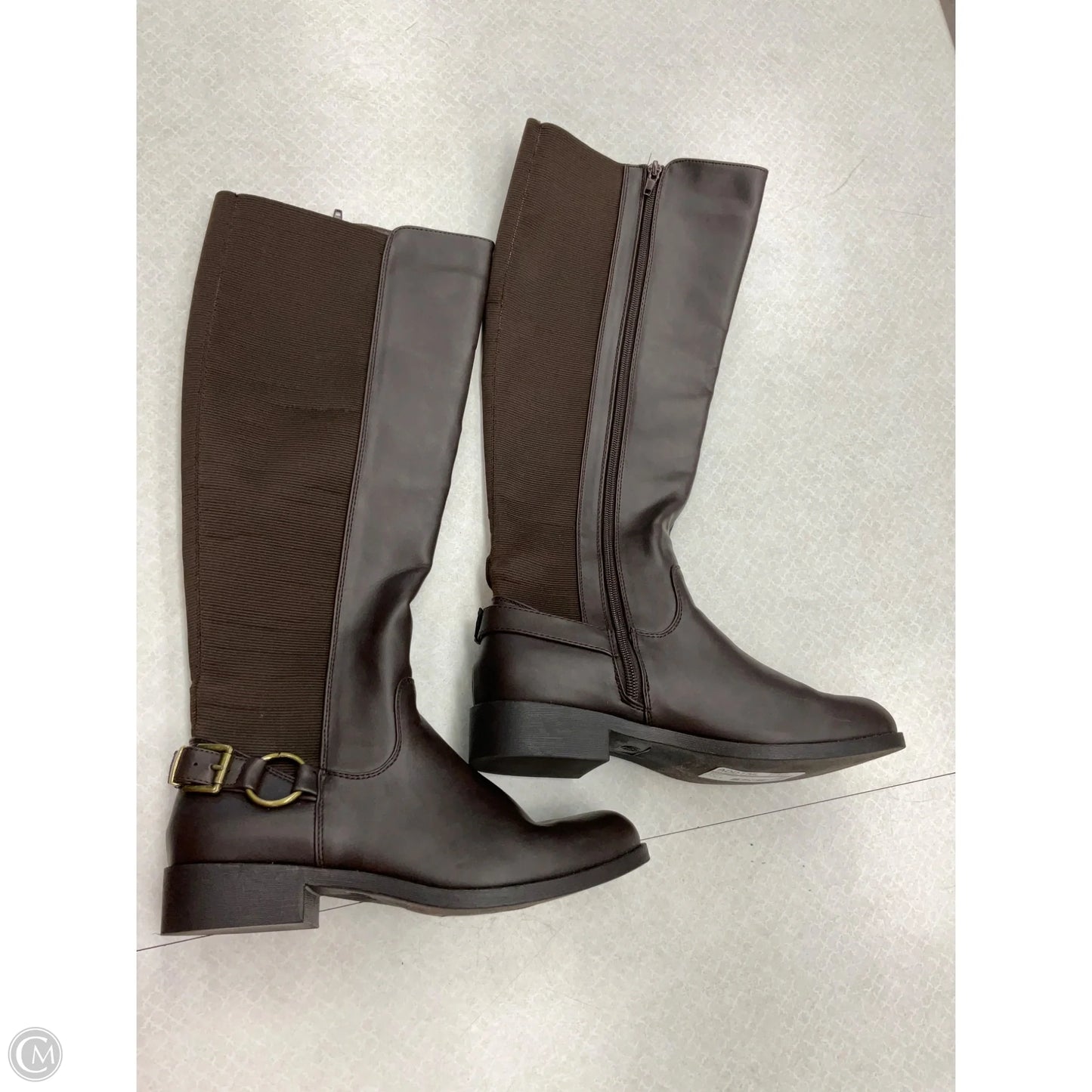 Boots Knee Flats By Mia In Brown, Size: 8.5