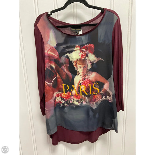 Top Long Sleeve By Jeans By Buffalo In Multi-colored, Size: L