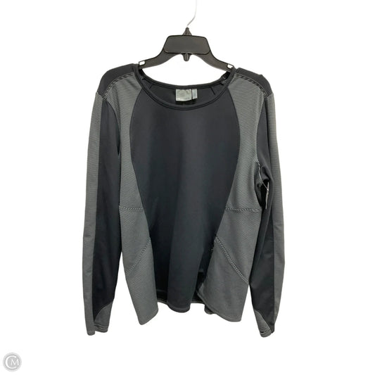 Athletic Top Long Sleeve Crewneck By Athleta In Black, Size: Xl