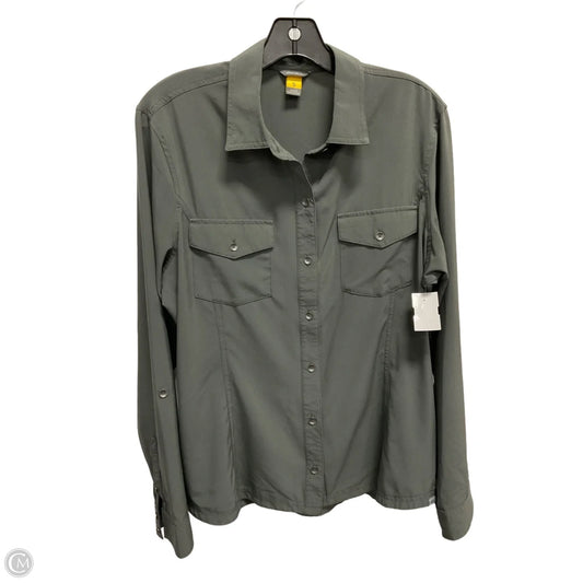 Top Long Sleeve By Eddie Bauer In Grey, Size: L