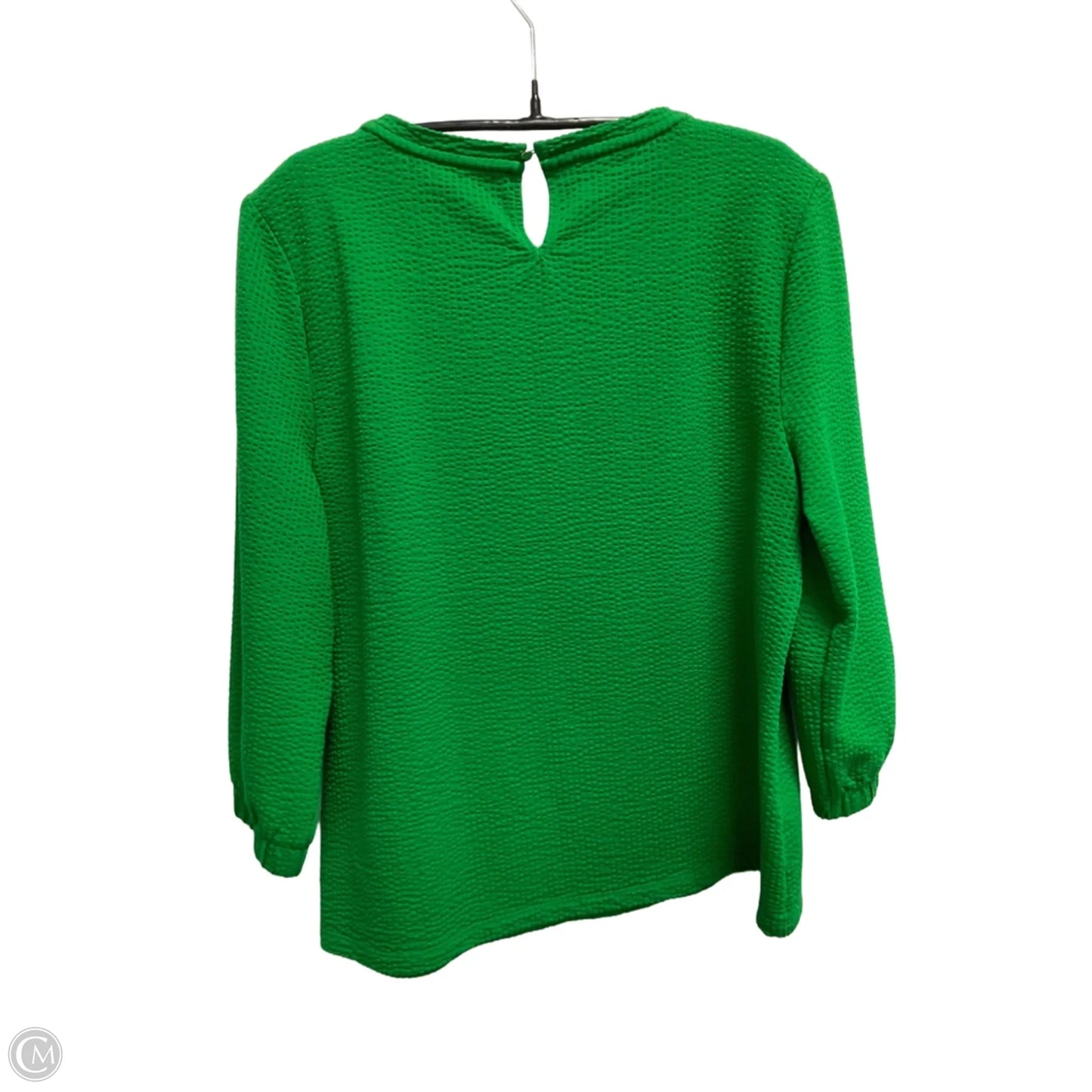 Blouse Long Sleeve By Talbots In Green, Size: Lp
