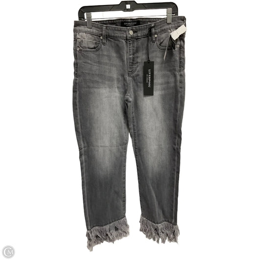 Jeans Cropped By Liverpool In Grey, Size: 8