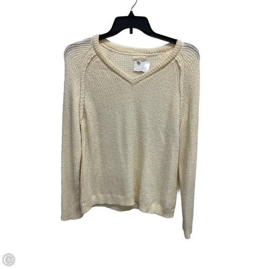 Sweater By Promesa In Cream, Size: L