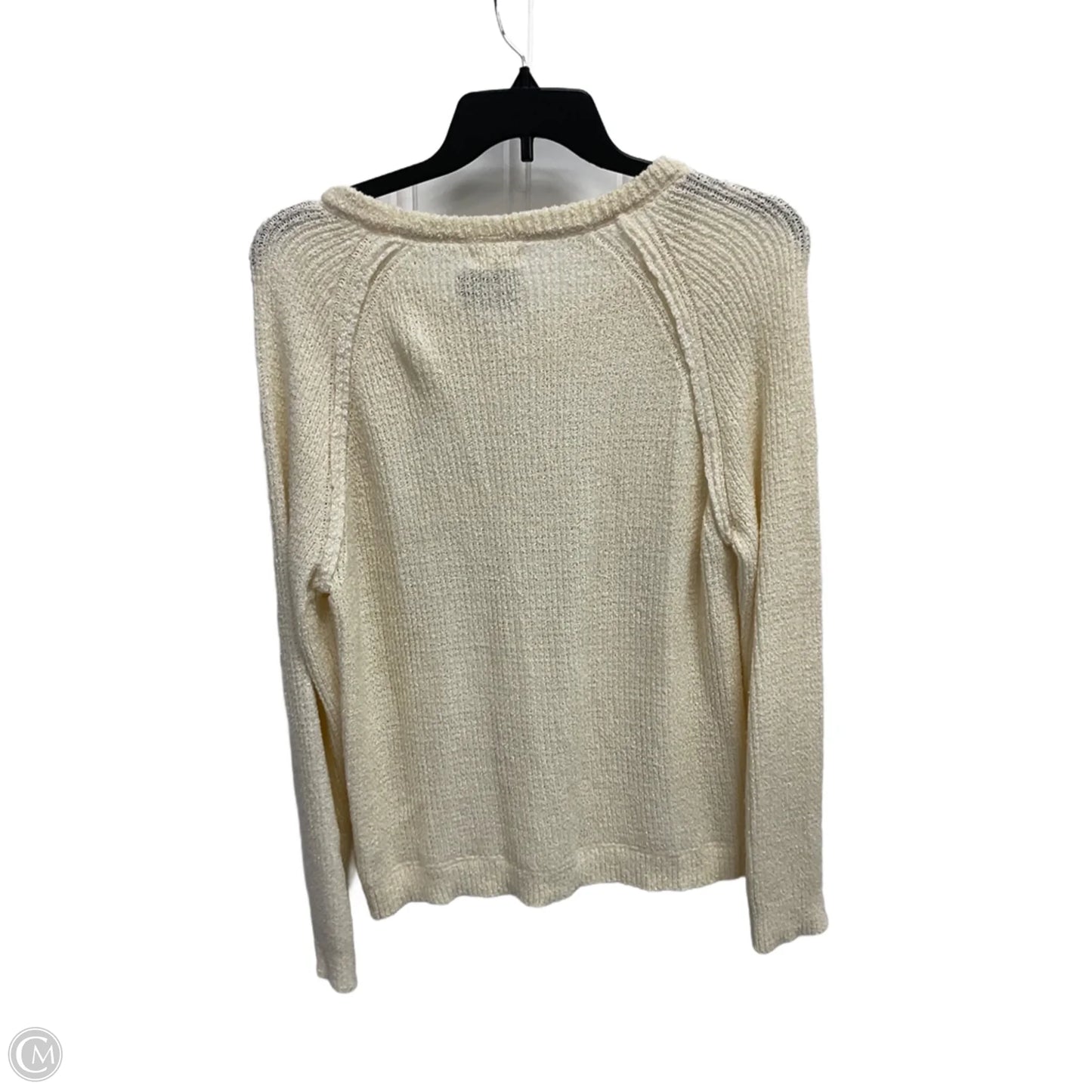 Sweater By Promesa In Cream, Size: L