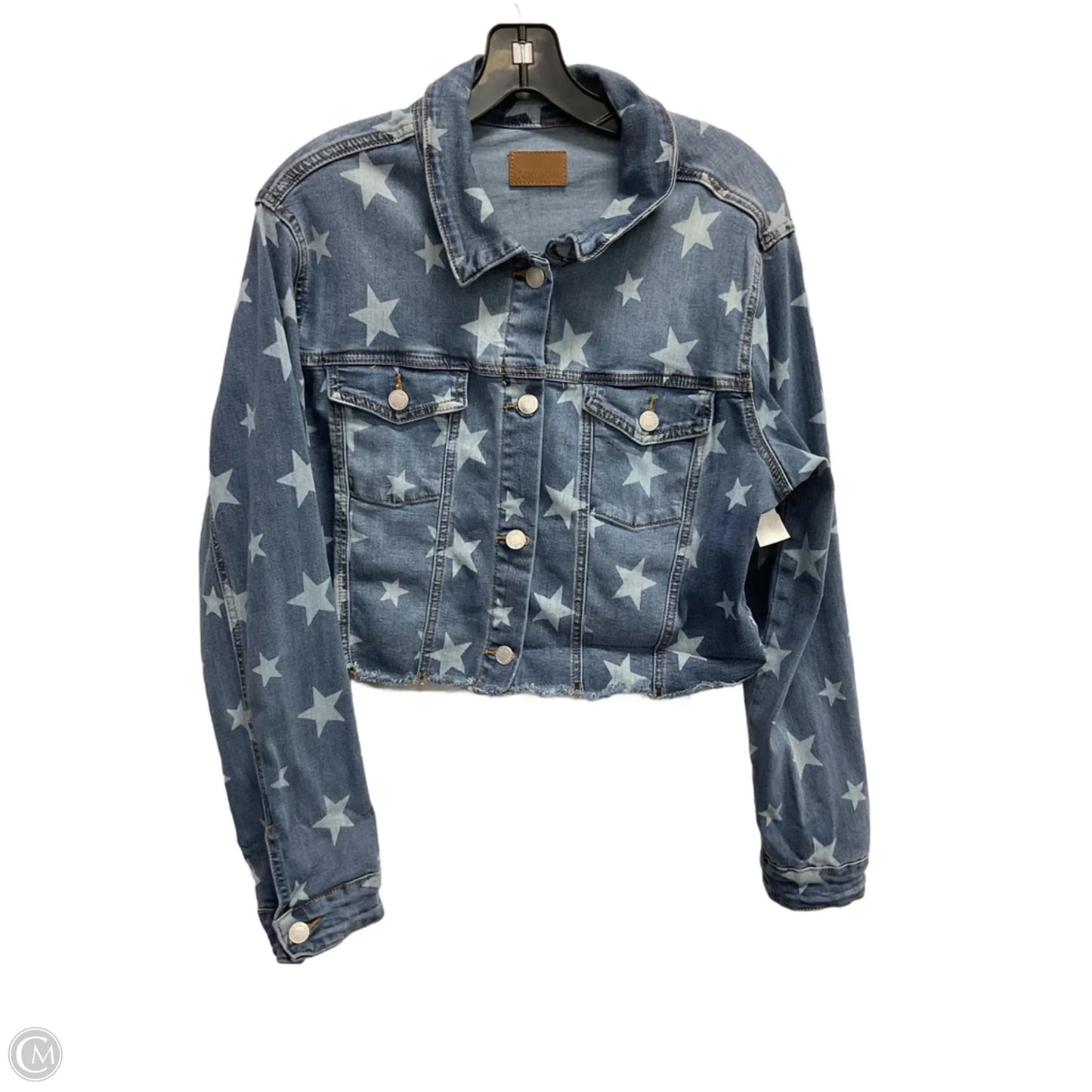 Jacket Denim By Judy Blue In Blue, Size: M